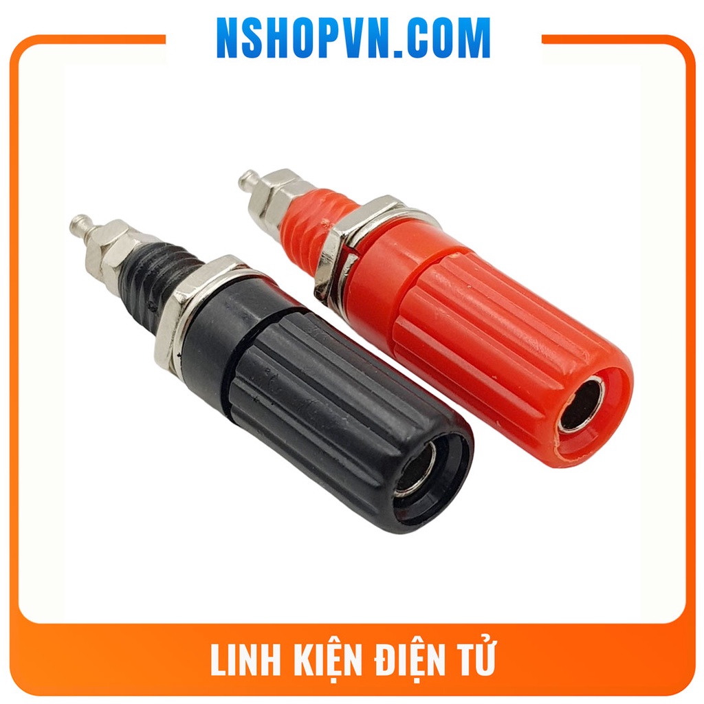 Ổ cắm jack nguồn bắp chuối 4mm
