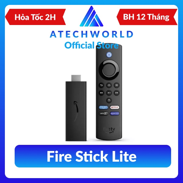 Thiết Bị Amazon Fire Stick Lite TV Kèm Điều Khiển Giọng Nói Alexa Voice - Hàng Chính Hãng