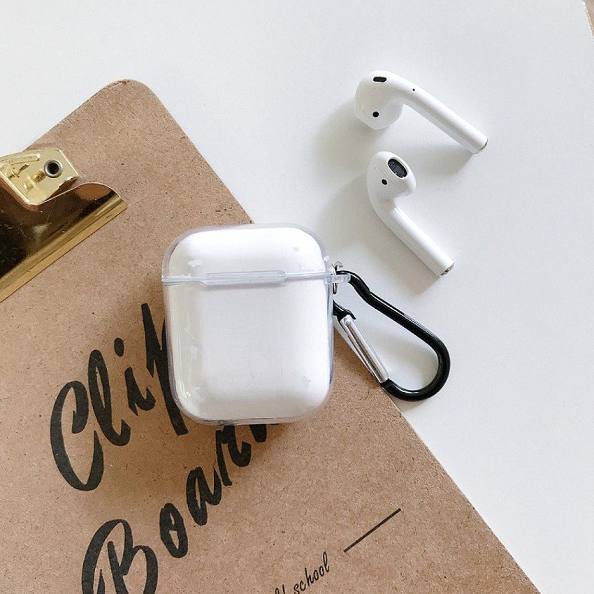 Bao Đựng Tai Nghe Airpods Vỏ Ốp Bọc Bảo Vệ hộp sạc bằng Silicon Dẻo Trong Suốt chống va đập nhiều