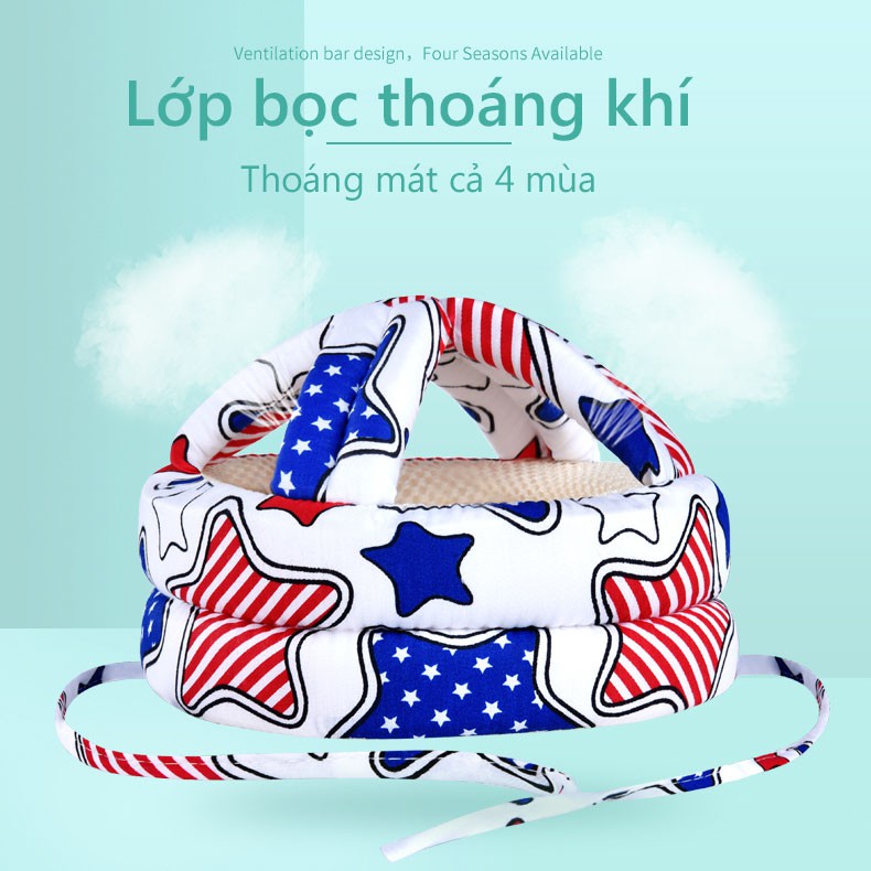 Mũ bảo vệ đầu nón tập đi cho bé mũ bảo hộ chống va đập mũ tập đi cho bé tùy MA10/MA11