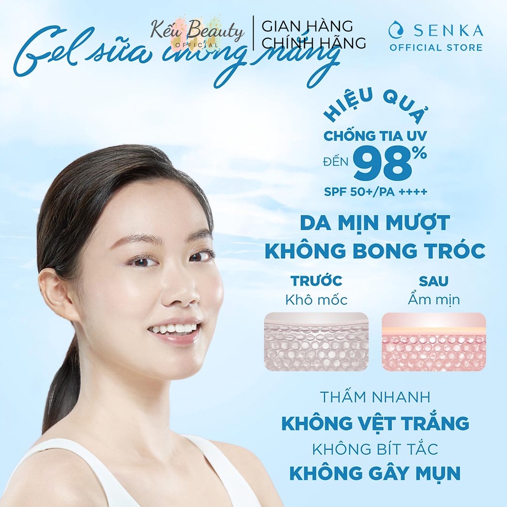 Gel sữa chống nắng Senka Perfect UV Gel 80ml
