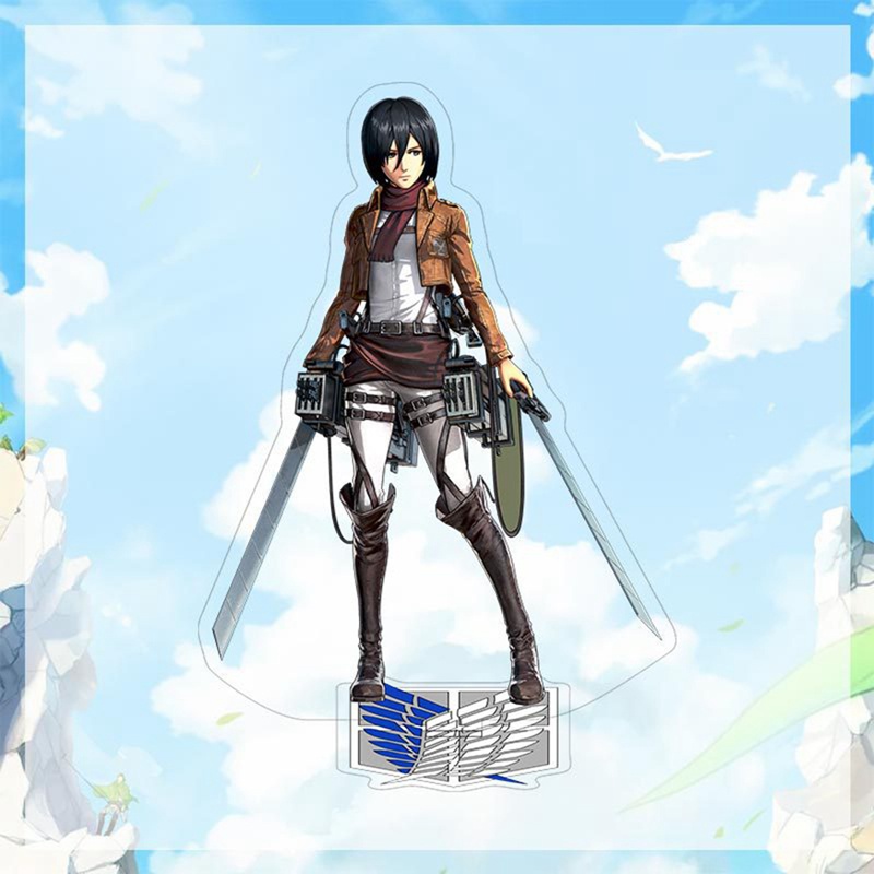 Mô hình nhân vật Mikasa Eren Armin Levi Erwin trong hoạt hình Attack on Titan