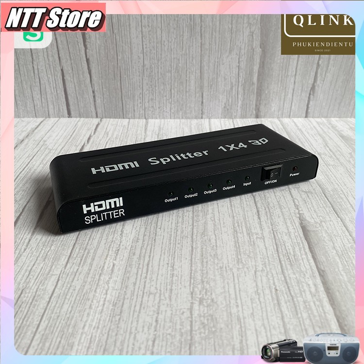 Bộ Hub HDMI, bộ chia HDMI 4k 1 ra 2 1 ra 4 chuẩn xịn - NTT Store