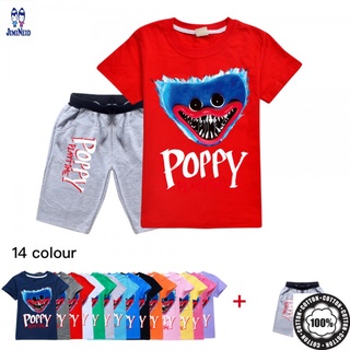 Poppy playtime set áo thun tay ngắn & quần dài cho bé trai & gái poppy playtime huggy wuggy