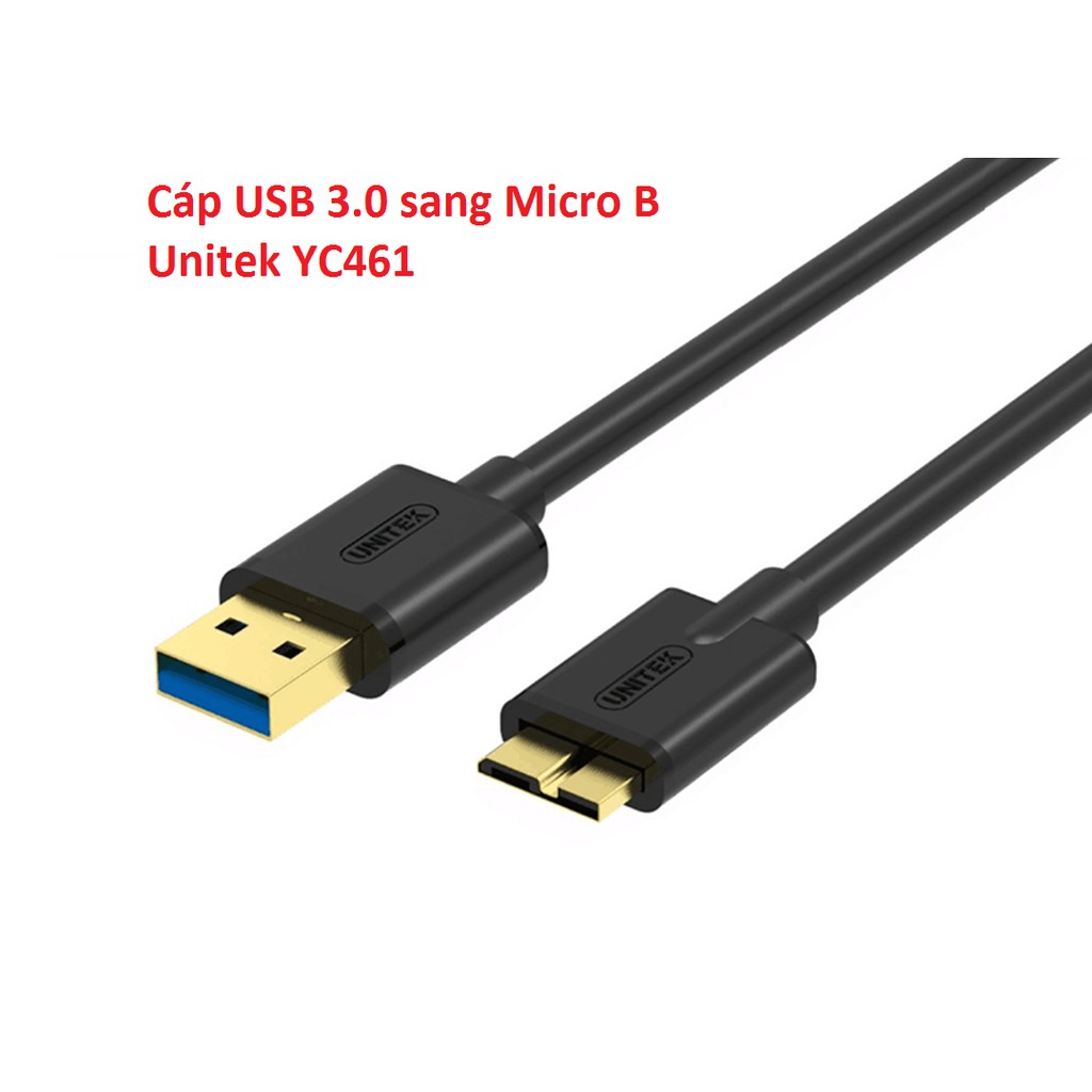 Cáp USB 3.0 sang Micro B Unitek YC461 (Cáp Hdd Box)