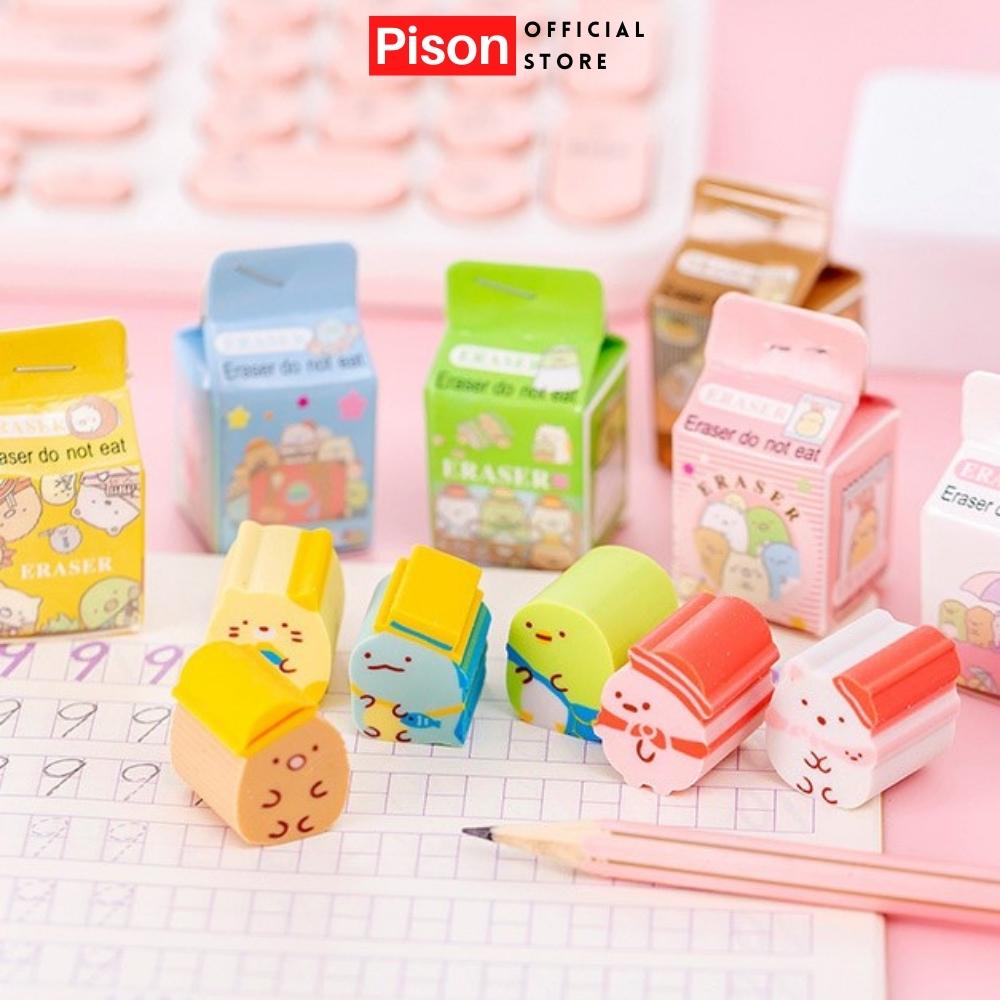Gôm tẩy hình Thú lớn Pison dễ thương kèm hộp giấy - TBC014 - 1 cái