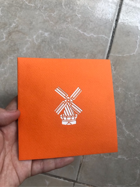 Thiệp 3d cối xoay gió