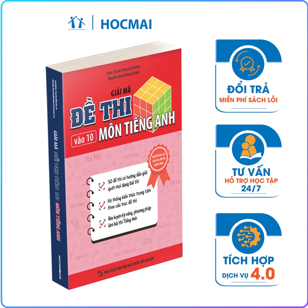 Sách lớp 9 - Combo 3 cuốn Giải mã đề thi vào 10 môn Toán, Ngữ văn, Tiếng Anh - Hệ thống kiến thức, đề thi, Chinh phục 8+