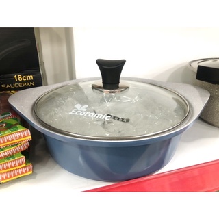 Bộ 3 nồi đáy từ Ecoramic( 20/22/24cm)