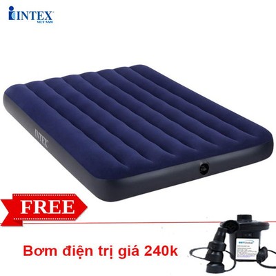 Đệm hơi đôi công nghệ mới 1m37 INTEX 64758 - Kèm bơm điện