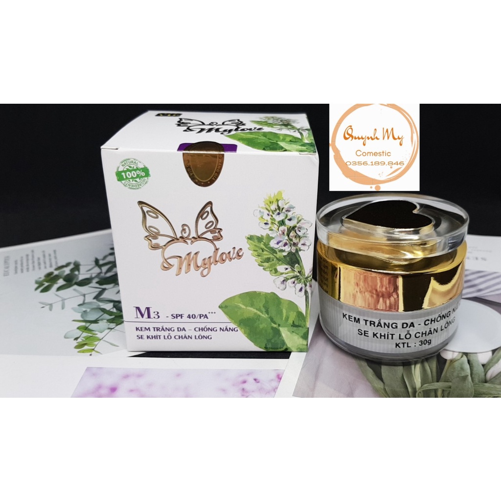 Kem trắng da chống nắng se khít lỗ chân lông MY Love 30gr ( OLY WHITE) Đạt chứng chỉ cGMP-ASEAN