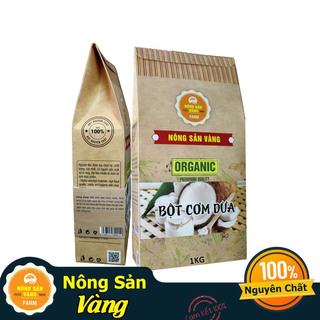 [Hot] Bột Cơm Dừa làm Đẹp 1kg - Nông sản vàng