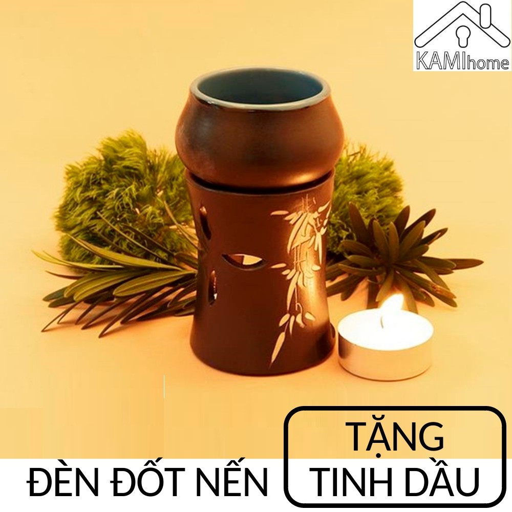 Đèn xông tinh dầu đốt nến ❤️Chọn mẫu❤️Tặng tinh dầu❤️ thơm phòng khử mùi đuổi muỗi mã 25004