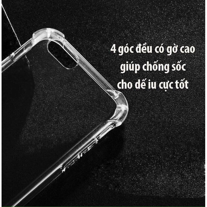 Ốp lưng trong suốt IPhone X đến 12 pro max chống Shock, va đập , phát sáng trong đêm