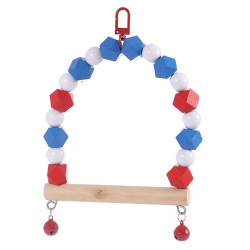 Giá Đứng Bằng Gỗ Nhiều Màu Dành Cho Chim Vẹt