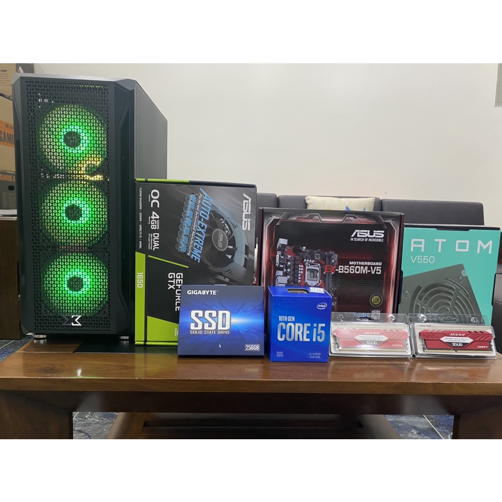 Bộ máy tính PC B560+i5 10400F+16GB+1650 4GB- PC siêu gaming hàng VIP gamer thách thức mọi tựa game giá không thể rẻ hơn