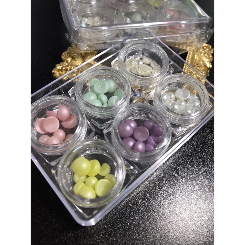 Set Trai  Nửa Ôm 6 Hũ Mix Màu, Mix Size