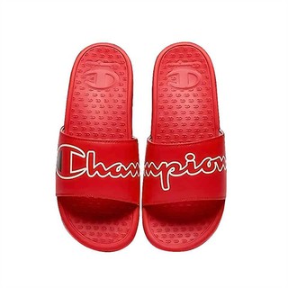 (Dép Chính Hãng) Champion Split Script Super Slide (Red)
