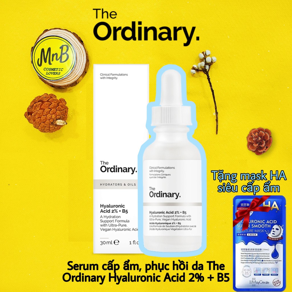 The Ordinary HA + B5 (The Ordinary Hyaluronic Acid + B5) Tinh Chất Cấp Ẩm, Làm Mờ Thâm, căng mịn da | BigBuy360 - bigbuy360.vn