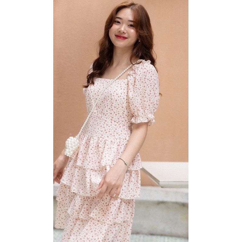 MARTHA ĐỎ - Váy hoa xếp tầng | BigBuy360 - bigbuy360.vn