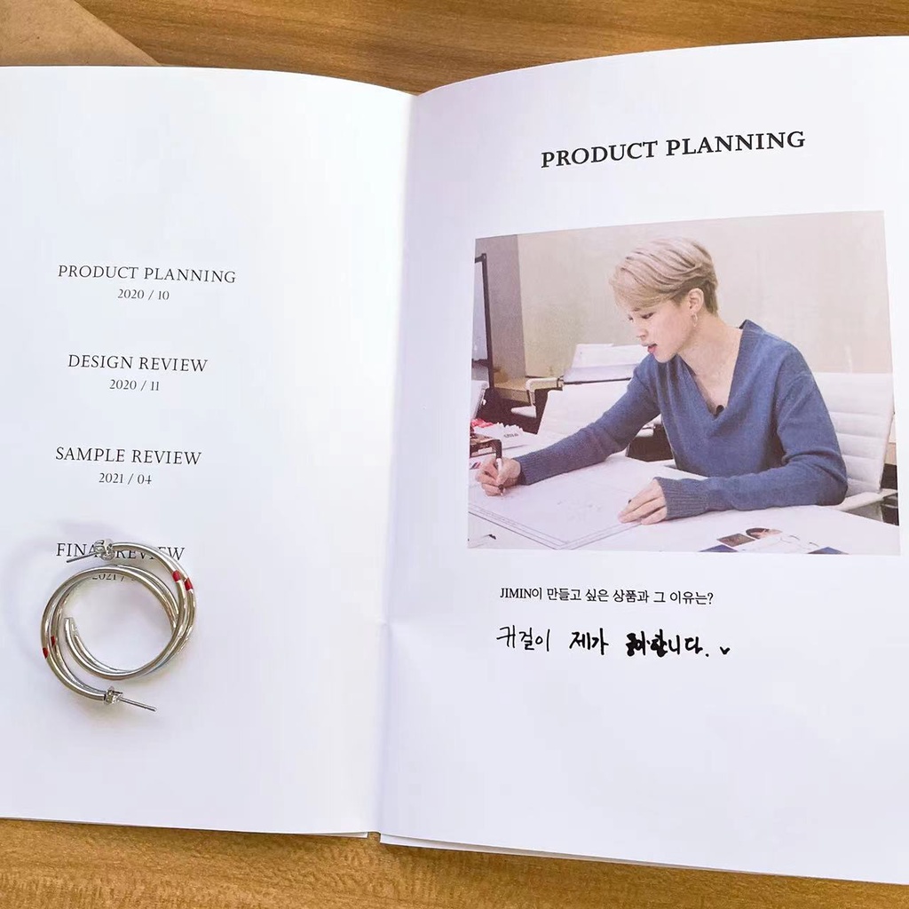 Bộ Sưu Tập Chất Lượng Cao Bộ Sưu Tập Hoa Tai MERCH By BTS Jimin