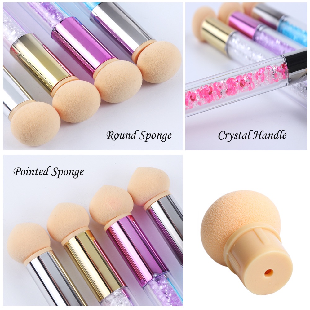 Bút Hai Đầu Mút Xốp Không Lem Màu Sắc Kim Cương Dùng Để Trang Trí Móng Nghệ Thuật