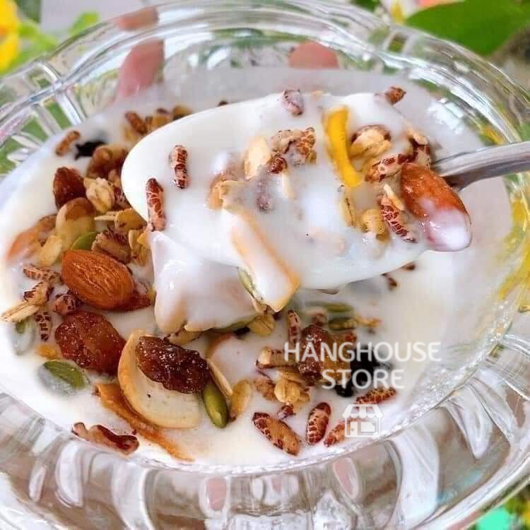 Ngũ cốc hạt Granola mix thơm ngon, không đường giảm cân.