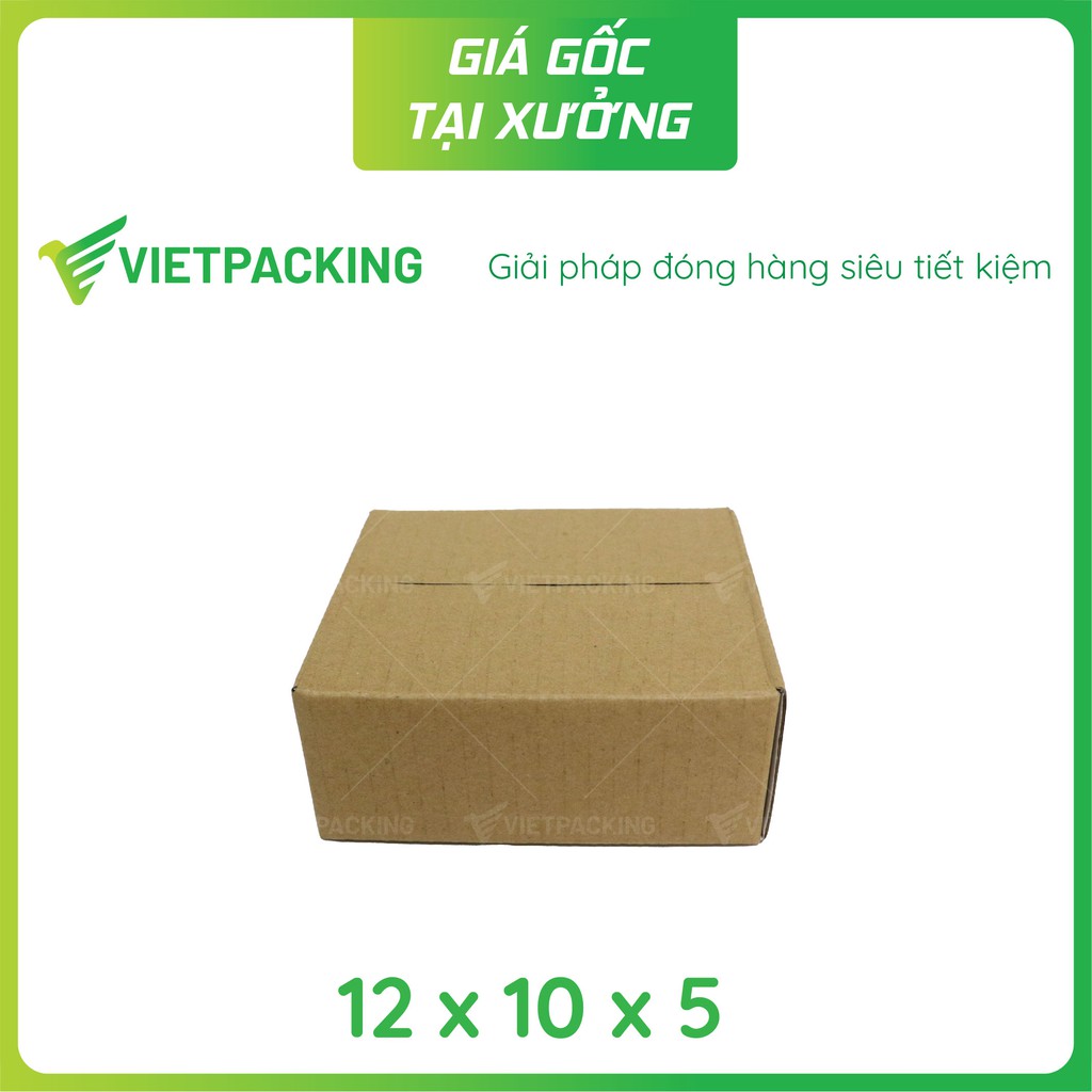 12x10x5 - 50 hộp carton đóng hàng giấy cứng hộp đẹp V043