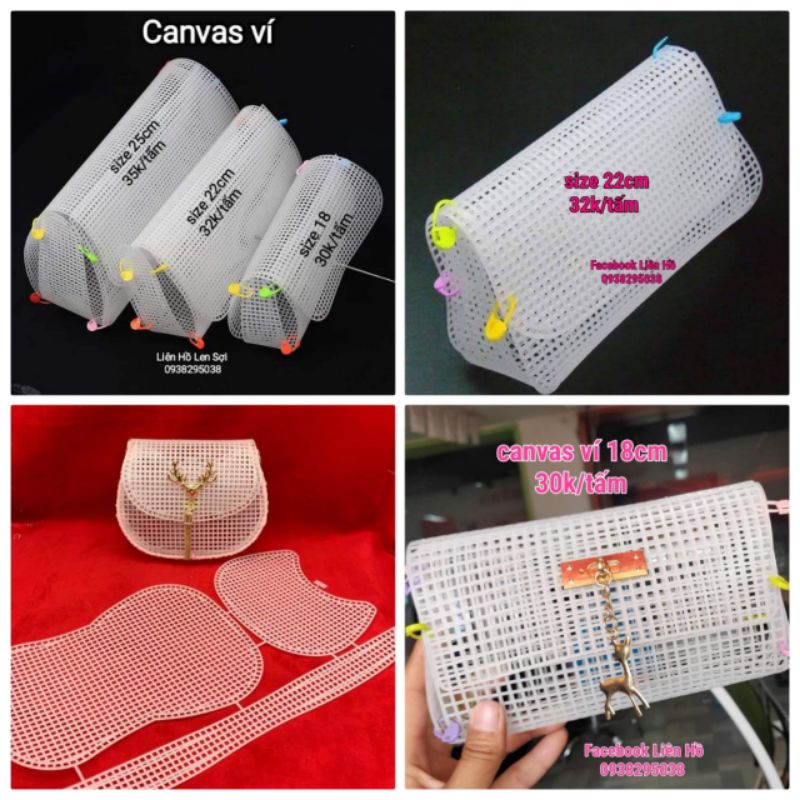 Canvas ví túi xách