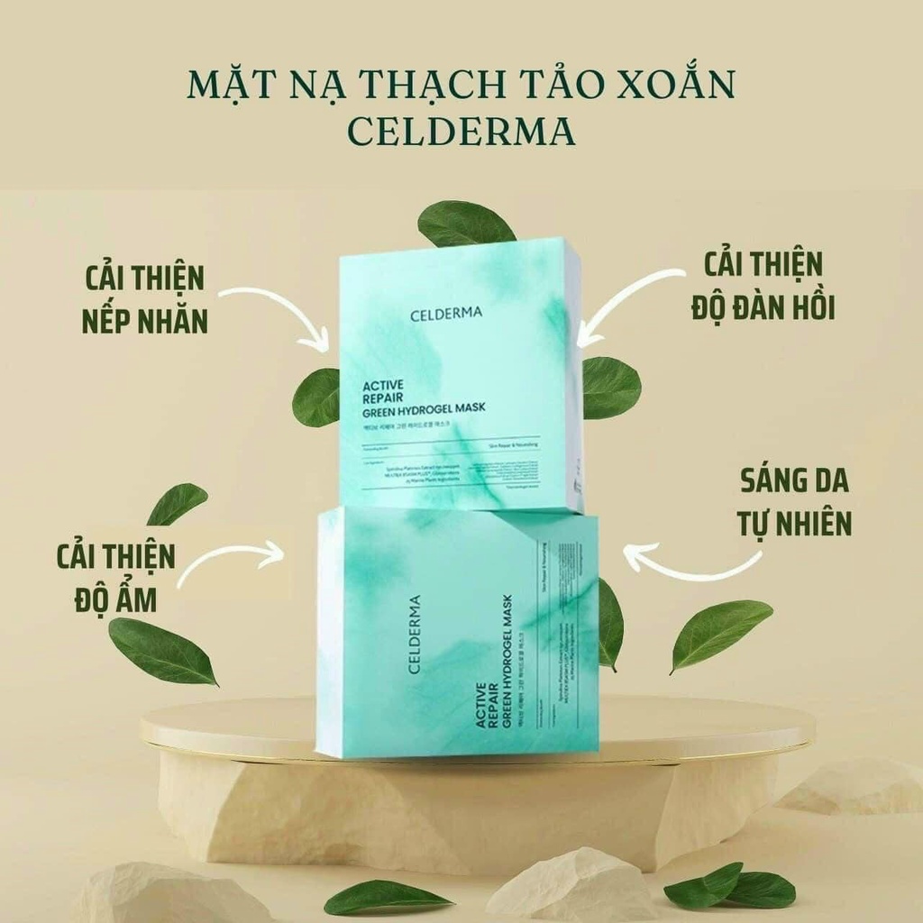 Mặt nạ tảo biển Celderma Active Repair Green Hydrogel Mask