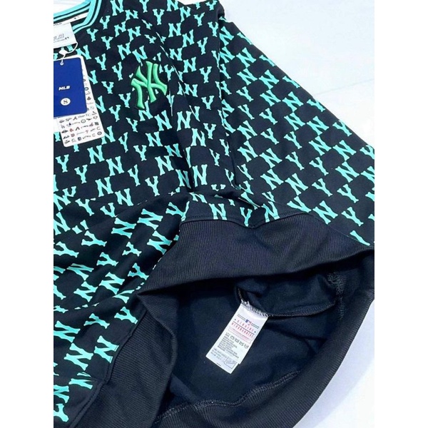 Áo đôi nam nữ NY MIb mono xanh neon nổi bật hàng nỉ da cá đẹp chất vải đanh mềm mịn FULL TAG