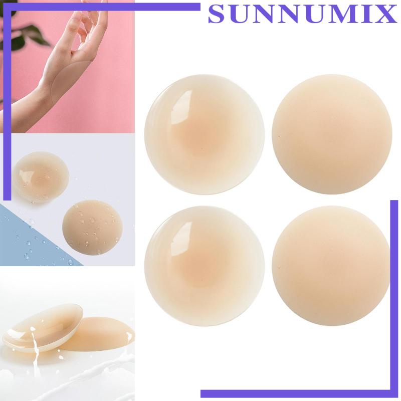 Miếng Dán Núm Vú Giả Hình Tròn Mỏng Chống Nước Giặt Được Cho Nữ