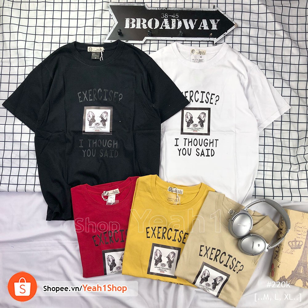 [Yeah1Shop]- Áo thun chó Exercise (M, L,XL)