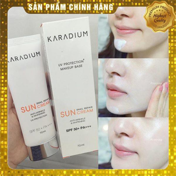 Kem Chống Nắng Karadium Snail Repair Sun Cream SPF 50+ PAA+++