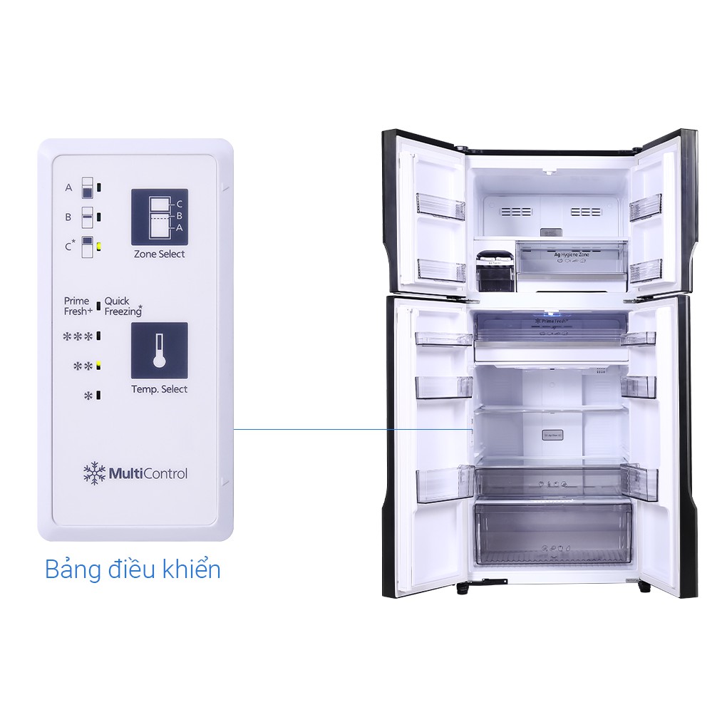 NR-DZ601VGKV - MIỄN PHÍ CÔNG LẮP ĐẶT- Tủ lạnh Panasonic Inverter 550 lít NR-DZ601VGKV Mới 2021