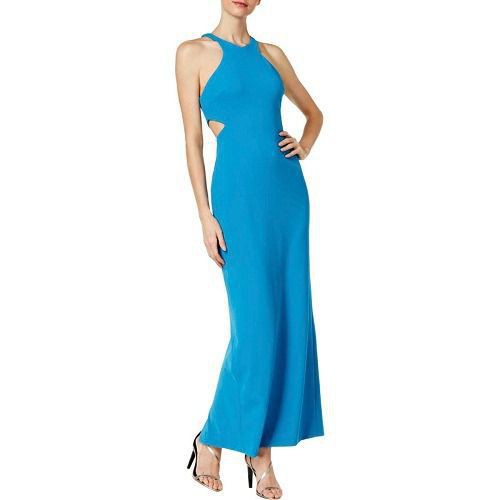 Đầm dạ hội Calvin Klein màu xanh cut out phần eo sang trọng CD7B142W ( TH4614 )