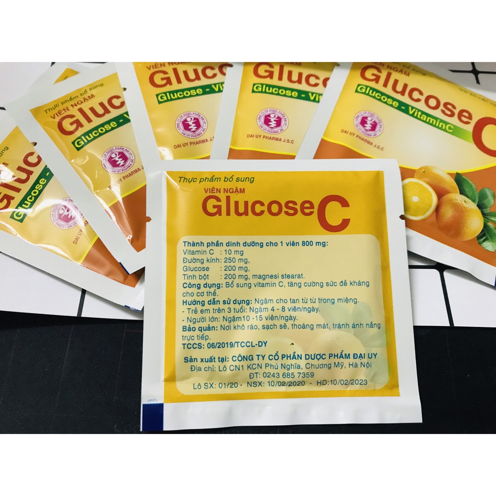 Kẹo cam Vitamin C gói 20 viên tăng cường sức đề kháng cho cơ thể