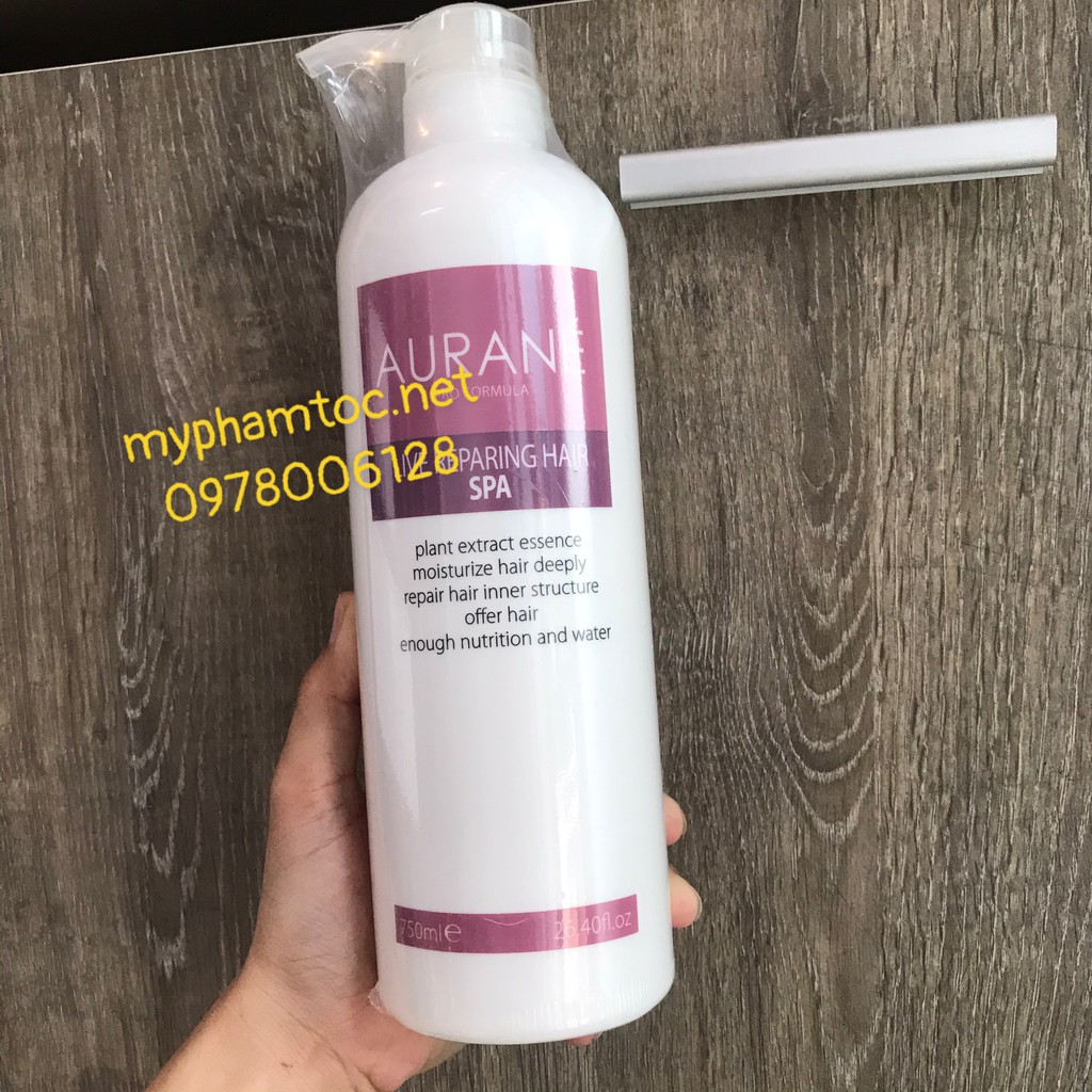 #aurane_chính_hãng_100% Dầu ngâm tóc Aurane Live Reparing Hair Spa phục hồi làm mượt tóc 750ml