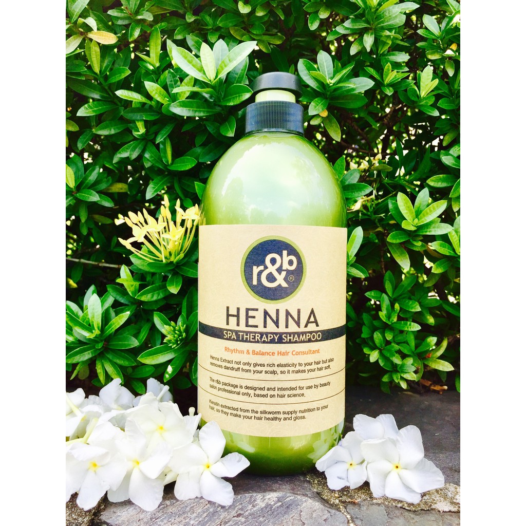 Cặp dầu gội, dầu xả thảo dược r&b Henna Spa Therapy 1000ml, chính hãng Hàn Quốc 100%