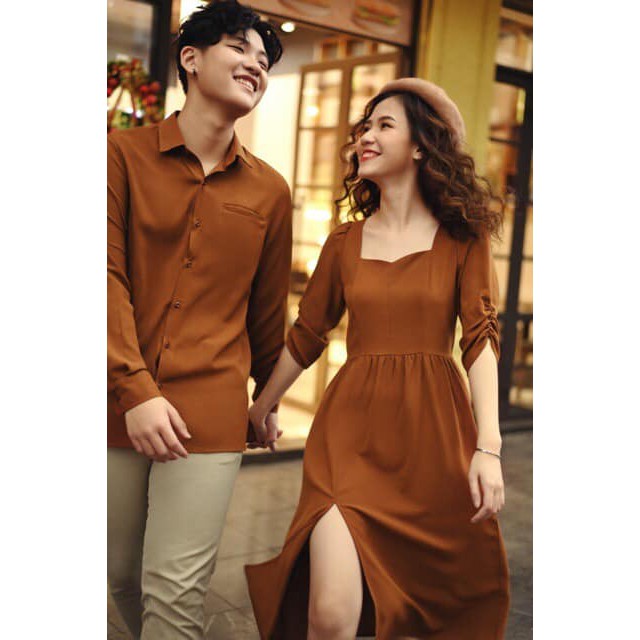 Set váy áo đôi nam nữ [FREESHIP] set đồ đôi Hàn Quốc Couple đẹp chụp ảnh cưới đi tiệc AV25 YAME Couple