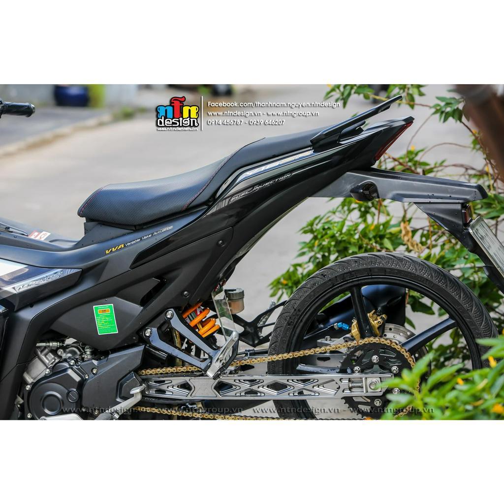 Tem rời Exciter 155 đen xám mẫu   2023 cực đẹp , tem cover 150