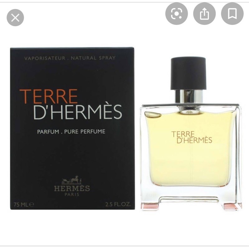 |Fullseal| Nước hoa HERMES Terre d’Hermes Pure Parfum cho nam 75ml