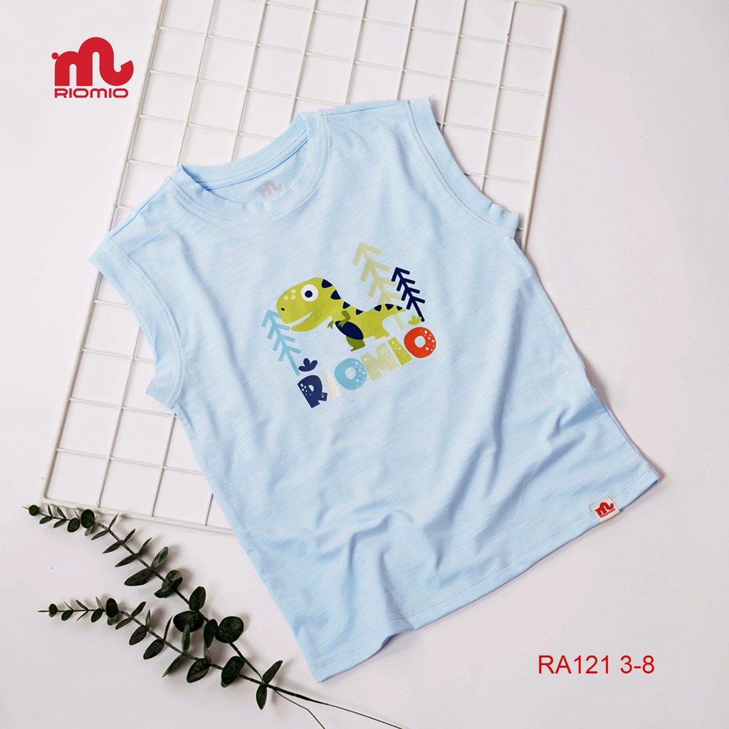 Áo thun bé trai chính hãng Riomio chất liệu 100% cotton mềm mịn, thấm hút in hình khủng long 𝐒𝐩𝐚𝐜𝐞𝐬𝐡𝐢𝐩 - RA121