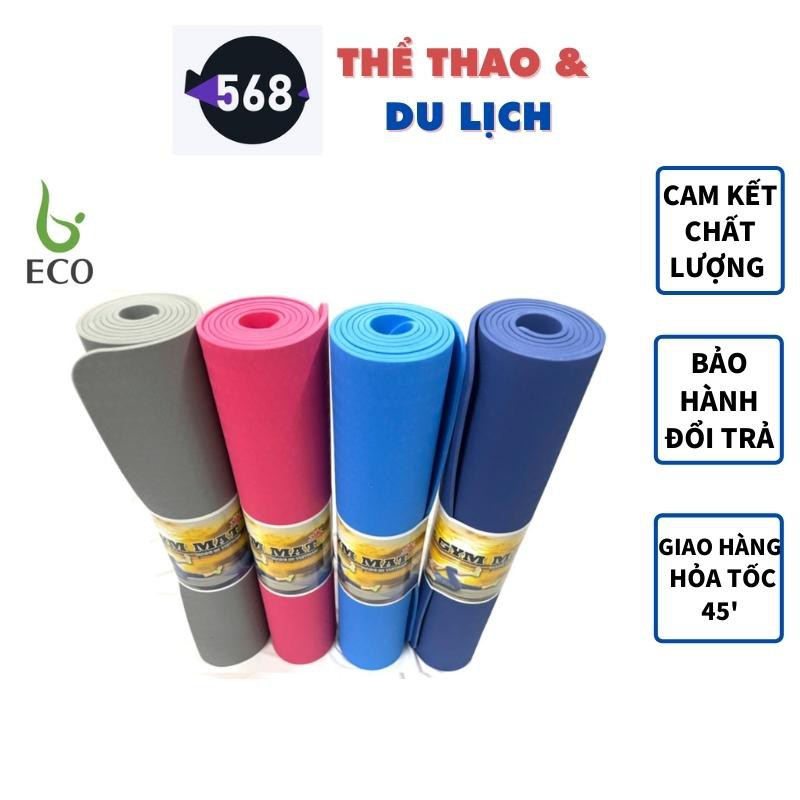 Thảm tập yoga gym giá rẻ chống trượt siêu dày siêu êm 568 LYPROEVA