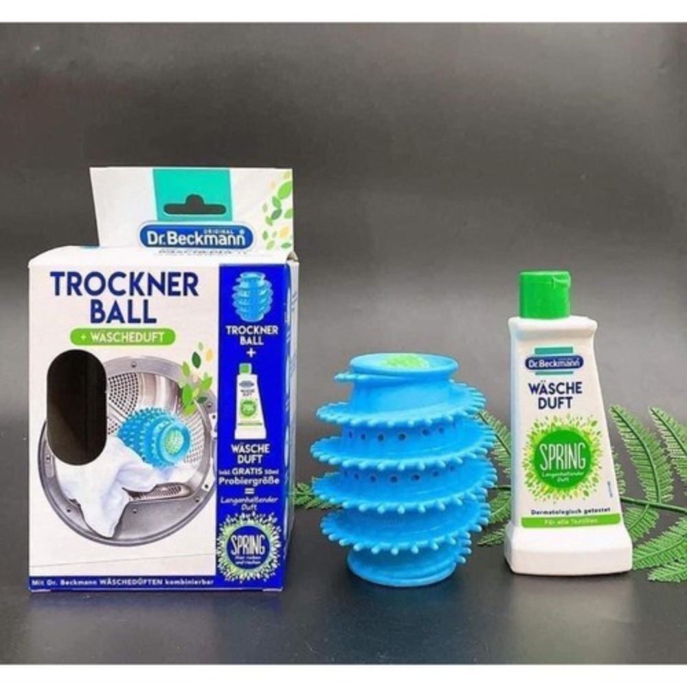 Bóng giặt quần áo Trockner Ball Dr Beckmann chống nhăn dành cho máy giặt - Lavenic