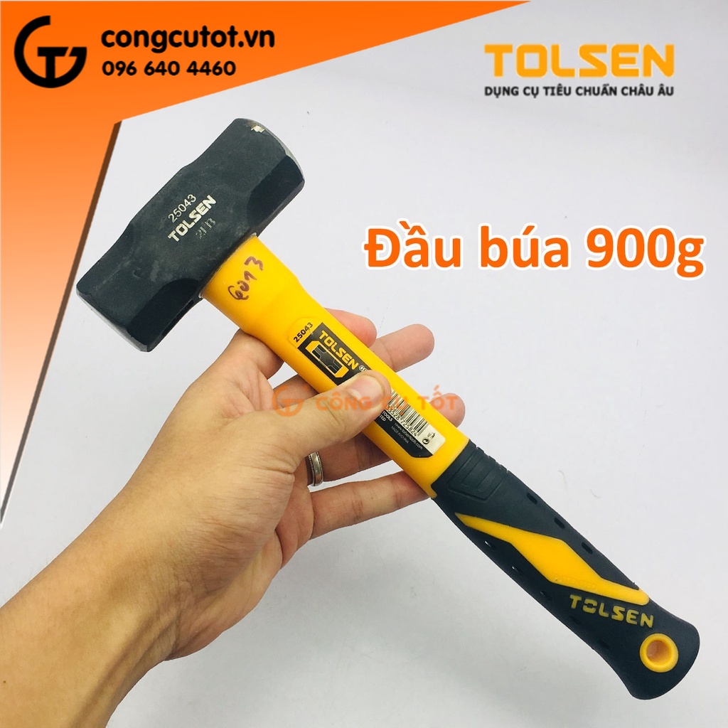 Búa lục giác cán nhựa 900g TOLSEN 25043