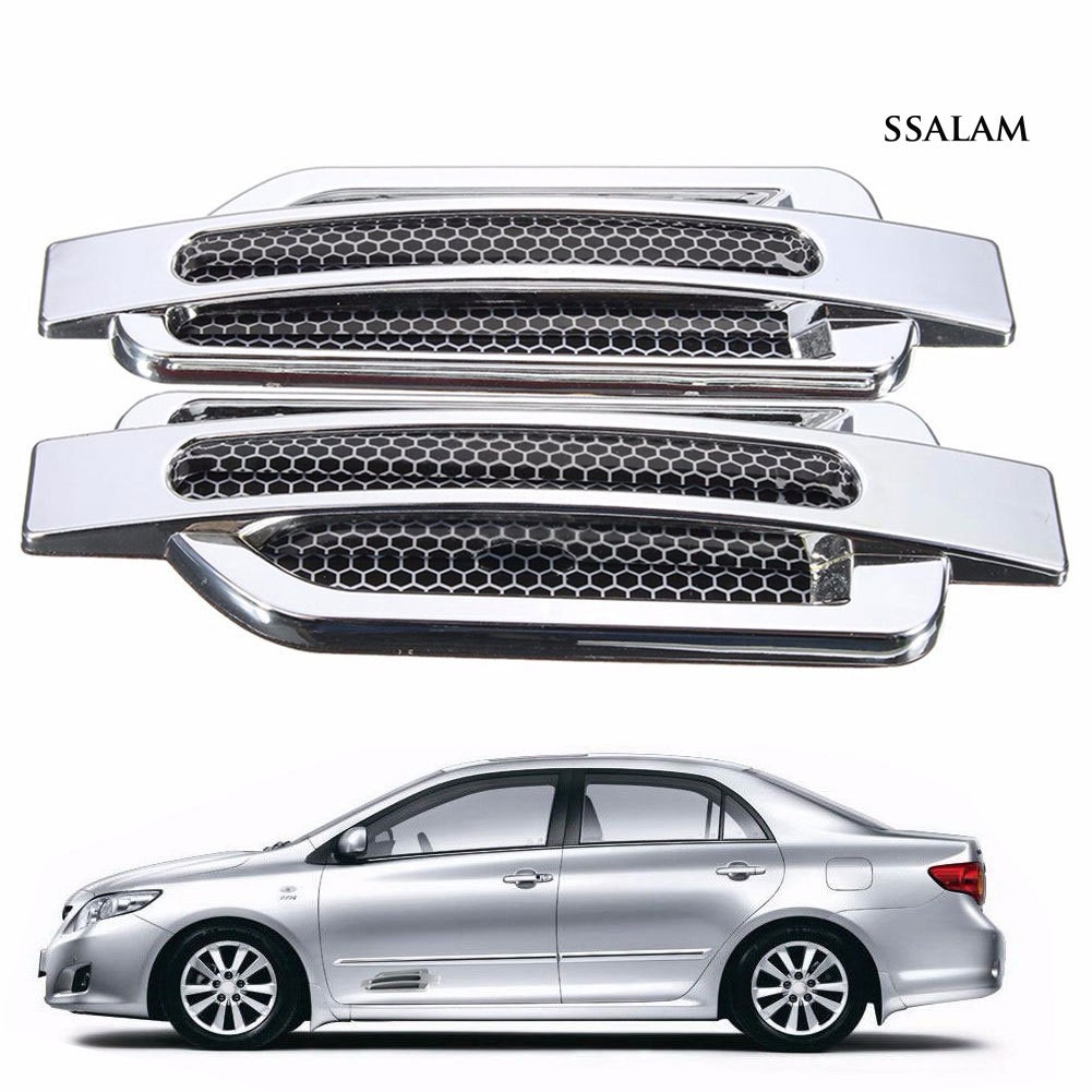 1 Cặp Miếng Dán Trang Trí Lưới Thông Gió Xe Hơi