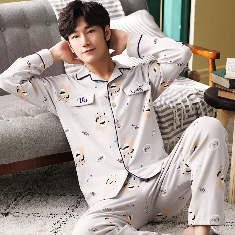 Đồ Bộ Nam Pijama nam màu sắc trung tính cực kỳ dễ mặc, họa tiết nam tính khỏe khoắn, vải cotton 100% mềm mại thoáng mát