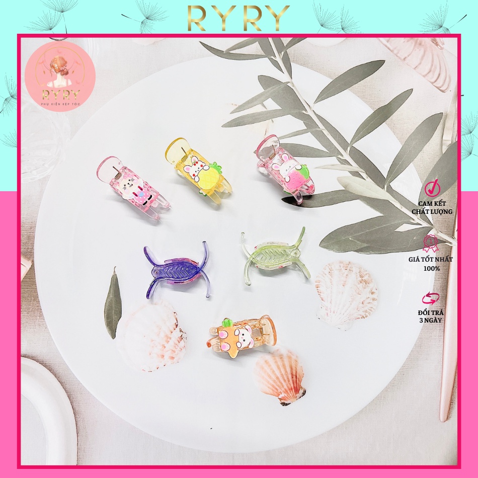 Kẹp Càng Cua 3 Răng Động Vật Siêu Đáng Yêu Cho bé