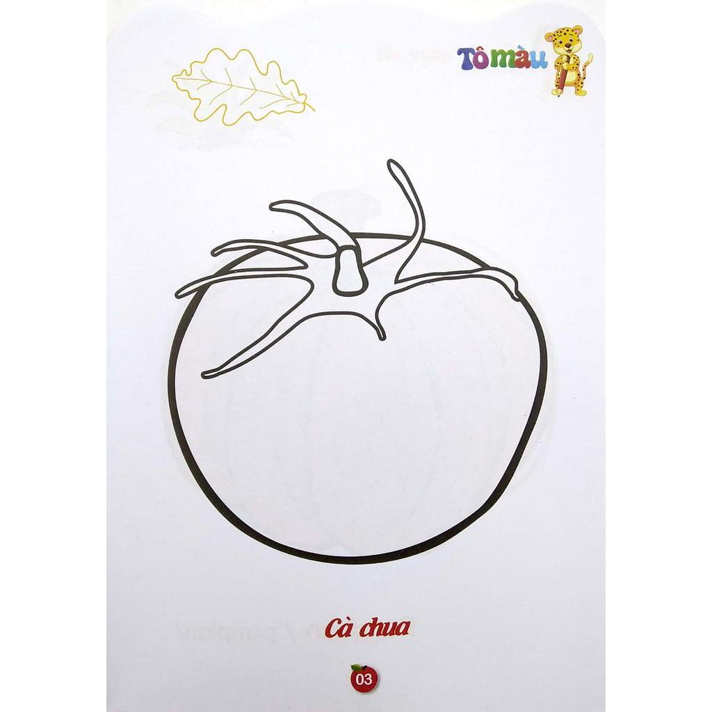 Sách - Tô Màu Rau - Củ - Quả Song Ngữ Anh - Việt - Tập 4